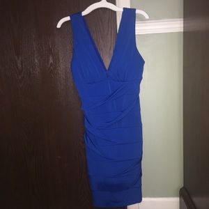 Royal Blue Sleeveless Mini Dress